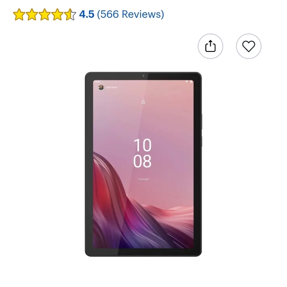 Lenovo Tab M9 9" Tablet And Case - Picture 1 of 6